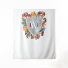 Fond de mariage champignon automnal burgundy bleu 