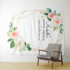 Fond de mariage floral pour la douche de la mariée