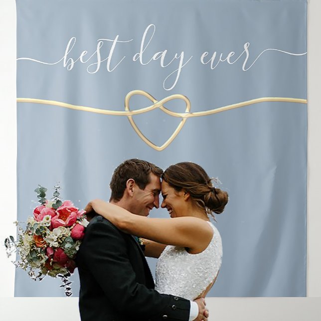 Tenture Fond de mariage Meilleur Jour Jamais  (Créateur téléchargé)
