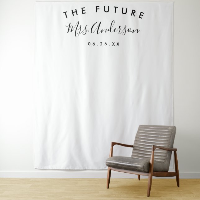 Tenture Fond de mariage minimal - Décoration de fête - Tap (En situation)