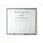 Fond de mariage minimaliste noir et blanc