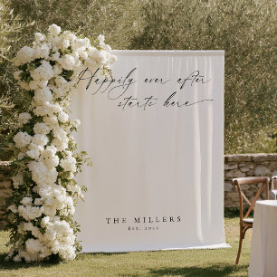 Tenture Fond de mariage moderne pour un heureux pour toujo