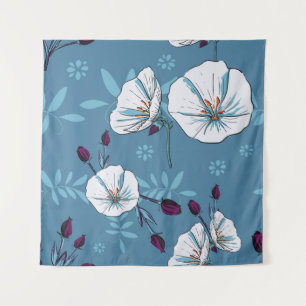 Tenture Fond de motif fleuri plante botanique sans soudure