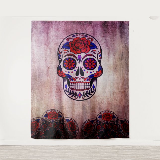 Tenture Fond de mur Jour des Morts Dia de Los Muertos (Devant)