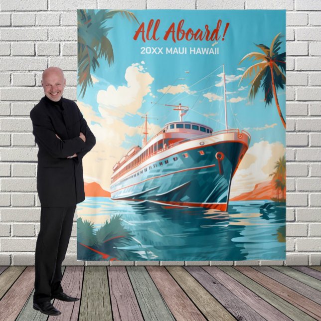 Tenture Fond de paquebot de croisière vers une destination (Créateur téléchargé)