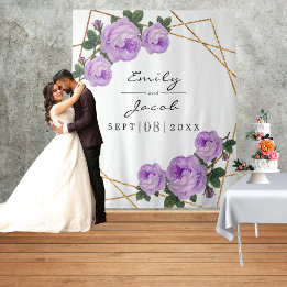 Tenture Fond de photo géométrique pailleté or avec fleurs