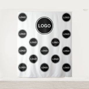 Tenture Fond de photo personnalisé avec logo répétitif
