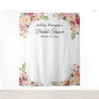 Fond de photobooth floral rose pour enterrement de