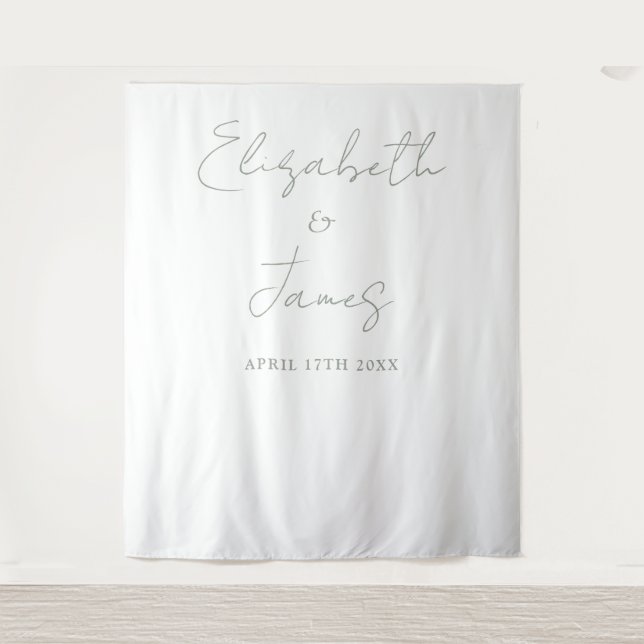 Tenture Fond de Photographie de Mariage à Scénario de Simp (Devant)