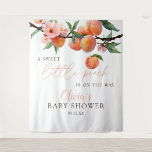 Tenture Fond de photographie pour Baby Shower de bébé pêch