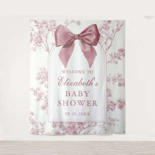 Tenture Fond de photographie pour baby shower rose vintage
