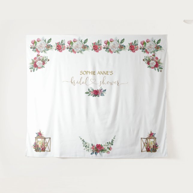 Tenture Fond de photographie pour mariage et fête de Noël  (Devant (Horizontal))