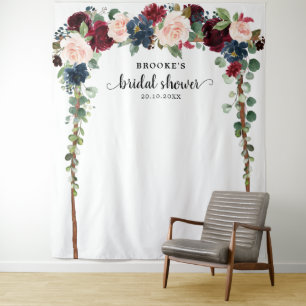 Tenture Fond de photographie pour mariage floral rose Bour