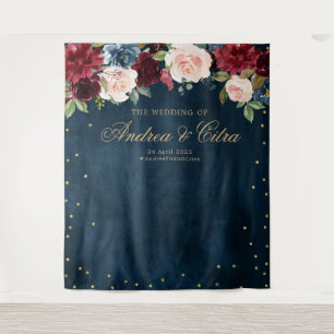 Tenture Fond de photographie pour mariage floral rose Bour