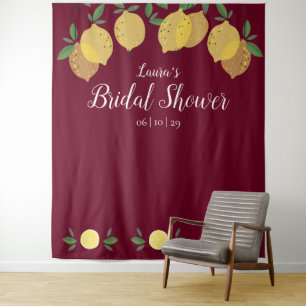 Tenture Fond de photomaton de mariage avec citrons en Bour