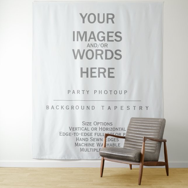 Tenture Fond de photomaton pour fête DIY - 224 cm x 264 cm (En situation)