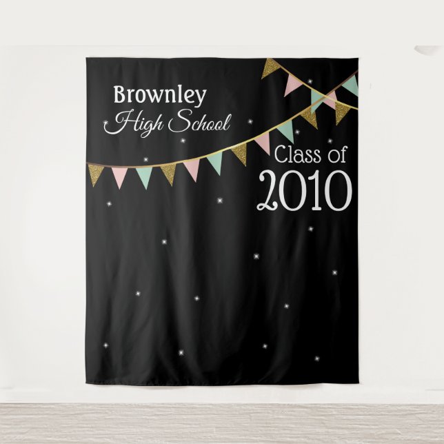 Tenture Fond de photomaton pour réunion d'école (Devant)