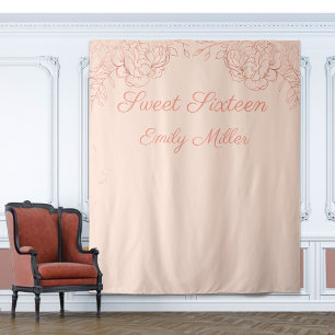 Tenture Fond de photomaton Rose Gold et Rose pour un Sweet