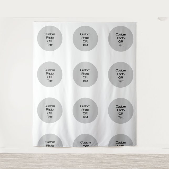 Tenture Fond de répétition personnalisé avec logo et/ou te (Devant)