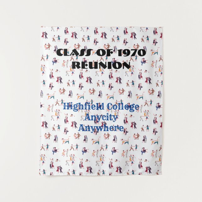 Tenture Fond de scène de soirée - texte modifiable (Devant)