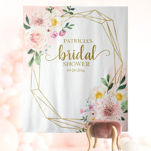 Tenture Fond de scène élégant pour la douche de mariée aux
