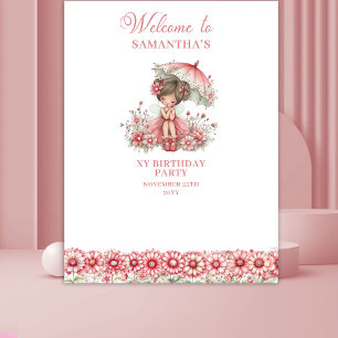 Tenture Fond de scène pour 5ème anniversaire Floral Fairy
