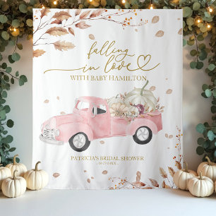 Tenture Fond de scène pour Baby Shower pour fille Tomber a