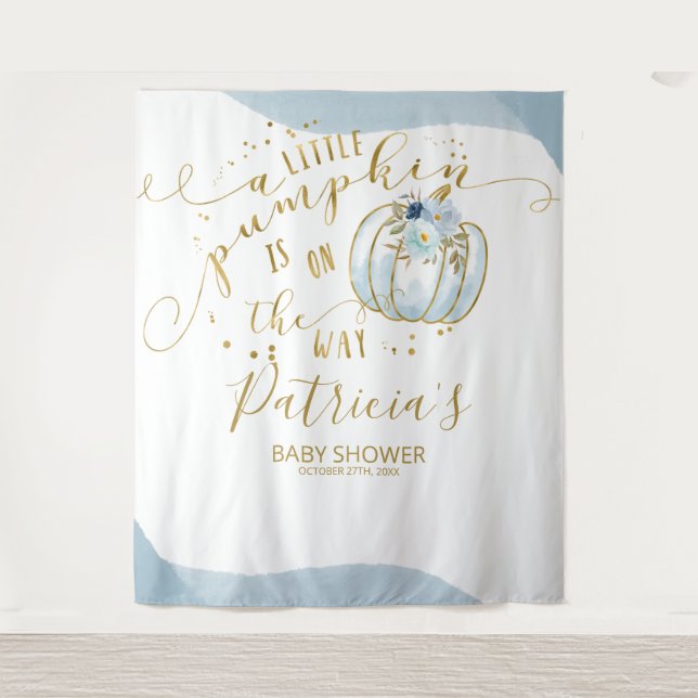 Tenture Fond de scène pour Baby Shower pour un petit garço (Devant)