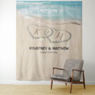 Fond de scène pour mariage sur une plage tropicale