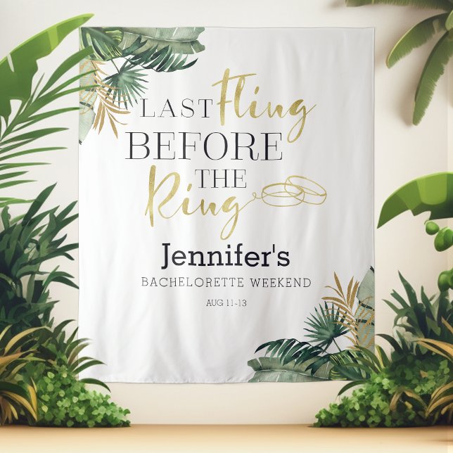 Tenture Fond de scène tropical aquarelle pour enterrement  (Créateur téléchargé)