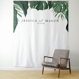 Tenture Fond de stand photo Monstera Tropical