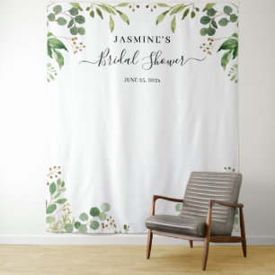 Tenture Fond de toile de fond de shower de mariage avec fe