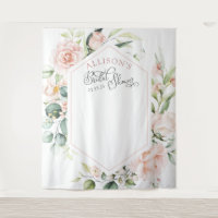 Fond de toile de fond élégant à motif floral aquar