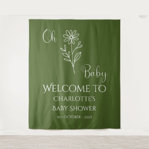 Tenture Fond de toile de fond minimaliste Oh Baby Wildflow