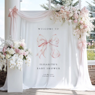 Tenture Fond de toile de fond pour Baby Shower Coquette av