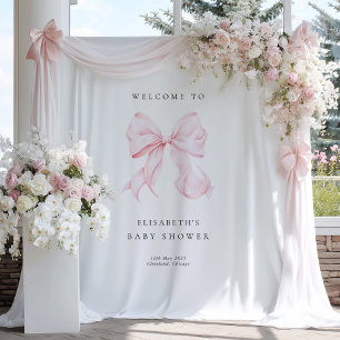 Tenture Fond de toile de fond pour Baby Shower Coquette av