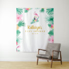 Fond de toile de fond pour Baby Shower tropical, a