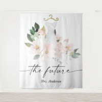 Fond de toile élégant rose floral pour Baby Shower