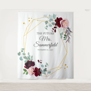 Tenture Fond de toilette de mariage floral de verdure d'Eu