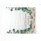 Fond de toilette de mariage rose et verdure