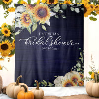 Fond de Tour de Mariage Automnal avec Tournesols e