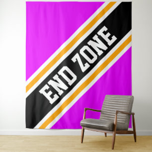 Tenture Fond de zone de fin rose vif avec bandes de course