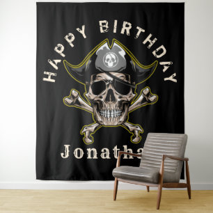Tenture Fond décoratif Crâne de Pirate