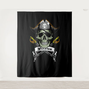 Tenture Fond décoratif Crânes de pirate