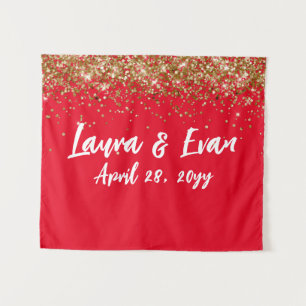 Tenture Fond d'écran personnalisé Mariage Photo Booth Roug