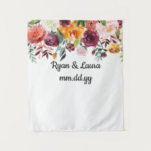 Tenture Fond mariage de automne, Photo Booth Prop été