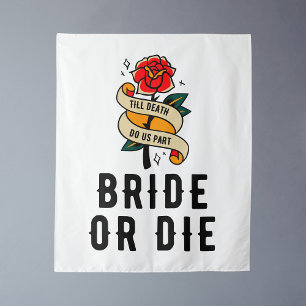 Tenture Fond Mariée Ou Mourir Jusqu'à Ce Que La Mort Nous
