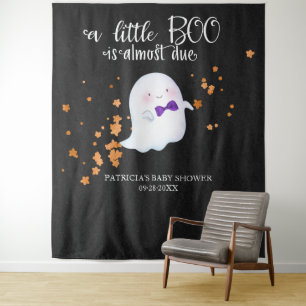 Tenture Fond pour Baby Shower de Little Boo Halloween fant