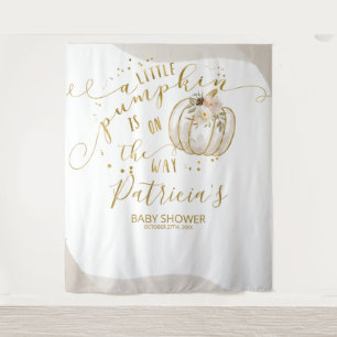 Tenture Fond pour Baby Shower Petite Citrouille