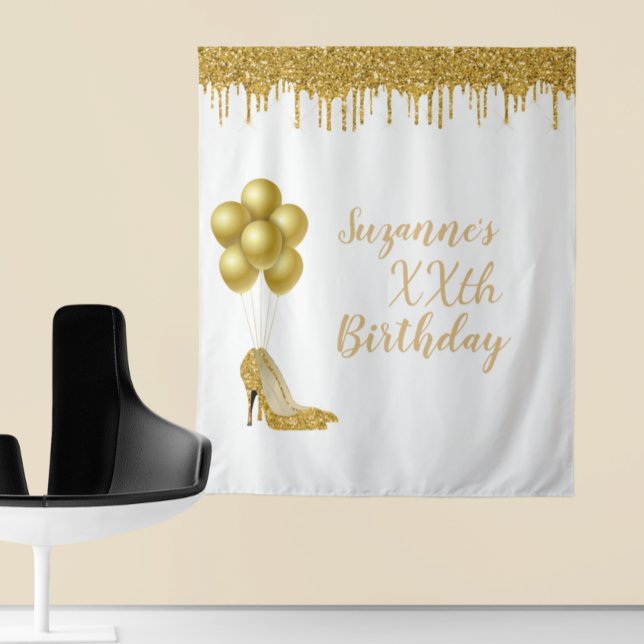 Tenture Fond pour photos personnalisé fête d'anniversaire  (Créateur téléchargé)